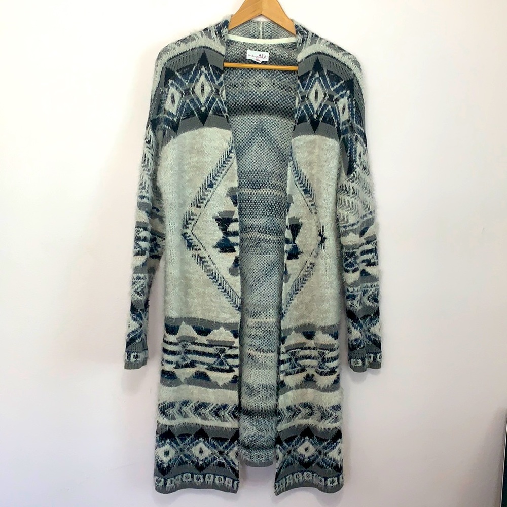 Shrinking Violet Fuzzy Cardigan Sz Large